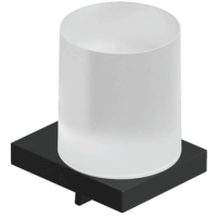 Дозатор для жидкого мыла Kludi Vela C 3197639 150 мл, настенный, черный матовый