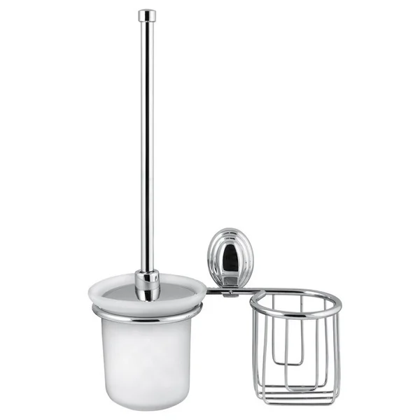 Ёршик для унитаза D-lin 310 D272310 с держателем освежителя воздуха, хром