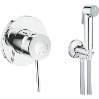 Гигиенический душ Grohe BauClassic 124902 со смесителем, хром