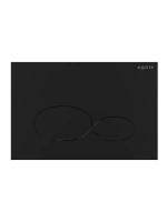 Кнопка смыва для инсталляции Aquatek KDI-0000074 для унитаза, АБС-пластик, цвет матовый черный