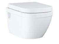 Унитаз подвесной Grohe Euro Ceramic 39703000 безободковый, с сиденьем микролифт, альпийский белый