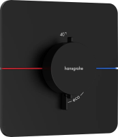 Термостат для душа Hansgrohe ShowerSelect Comfort Q 15588670 встраиваемый, черный матовый