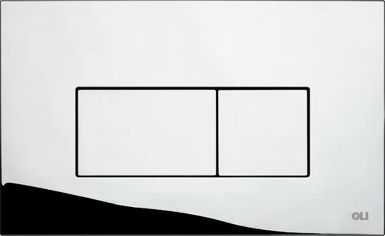 кнопка смыва для инсталляции oli strim 641504 для унитаза, пластик, цвет хром