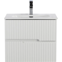 Тумба под раковину Cezares Duet DUET-N-600-2C-SO-BL 60 см, подвесная, Bianco Lucido