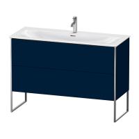 Duravit XSquare Тумба напольная под раковину # 234412, 2 яшика, встроенные ножки с регулировкой по высоте, 592x1210x478мм, цвет Night Blue SaM
