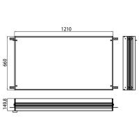 Emco Emco Asis prestige Встраиваемая монтажная рама для зеркального шкафа 121.5х14.7хh66.5см