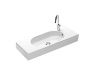 Раковина Hatria Area Y0QB01 81х35 см, подвесная, 1 отверстие для смесителя DX, белая
