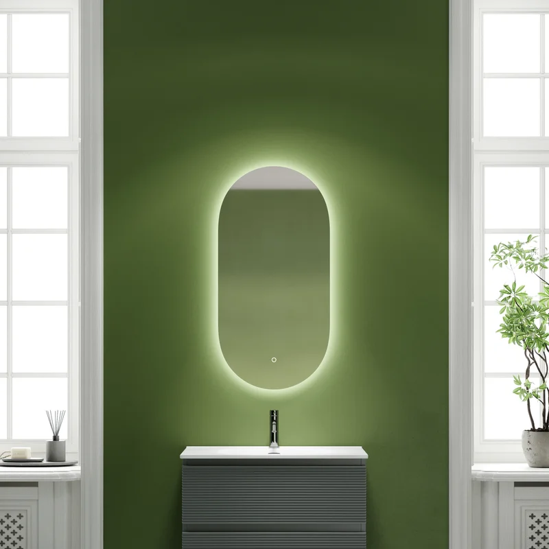 Зеркало Sancos Oval 55 с фоновой подсветкой