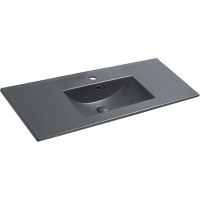Раковина Vincea VBS-13120MA 121,5х47 см, цвет антрацит матовый