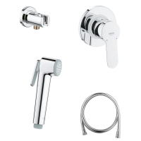 Гигиенический душ Grohe BauEdge 124898 со смесителем, хром