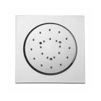 Bossini Cubic Reg Форсунка для душа 10х10см., настенная, поворотная, цвет: хром