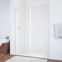 Дверь для душевой кабины в нишу Vegas Glass EP-F-2 175 01 01 профиль белый, стекло прозрачное