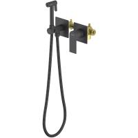 Гигиенический душ со смесителем Aquatek Лира AQ1420MB Черный матовый