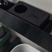 Мыльница Agape Sen Мыльница подвесная, цвет: черный матовый