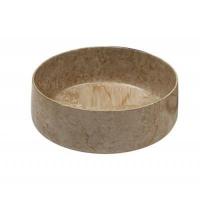 Раковина ArtCeram Cognac COL001 46 00 накладная, без отв., без перелива, на столешницу, Saniglaze, Ø42xh16 см, onyx