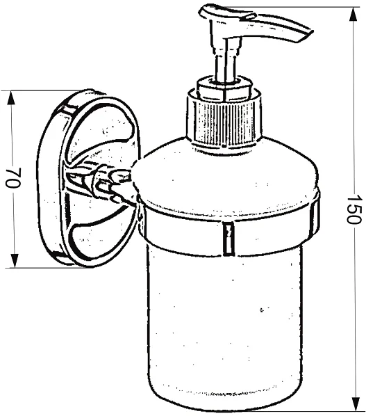 Дозатор для мыла РМС A6022