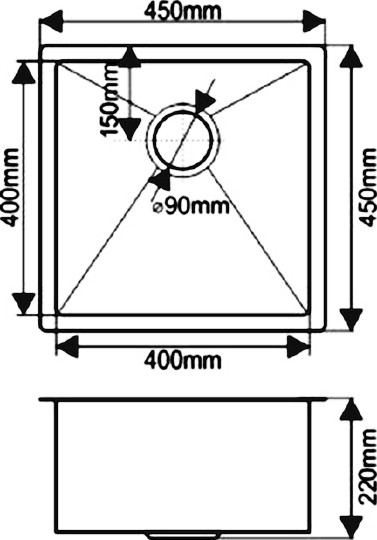 кухонная мойка melana d4545hg золото