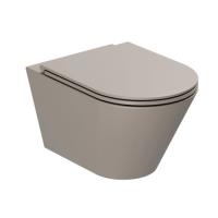 Azzurra Forma Унитаз подвесной 54х37х34см., безободковый, в комплекте с креплением, цвет: Tortora