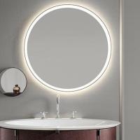 Зеркало Ø75 см Burgbad LIN20 SIJN075 с LED подсветка 5700K, выключатель, подогрев