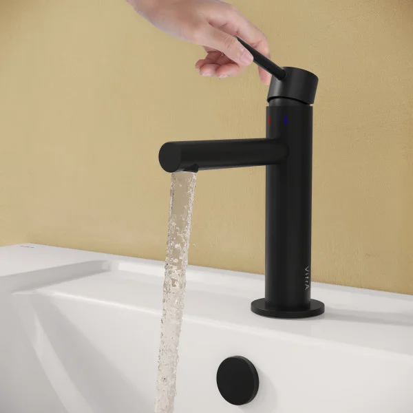 смеситель vitra origin a4255636wtc для раковины, матовый