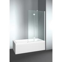 Шторка на ванну Vismara Vetro PV VPV042106401500DT 64х150Hсм, размер 100-102(60+40)см, DX (правая), стекло Transparent 04, Bright Silver 21, петли С67 внутр. Откр., TPA