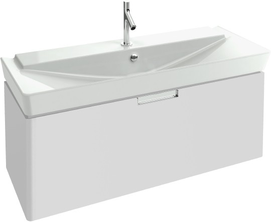 тумба под раковину jacob delafon reve eb1133-g1c 120 см белый лак, 1 ящик