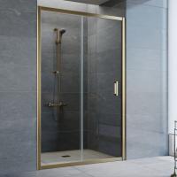Дверь для душевой кабины в нишу Vegas Glass ZP 125 05 01 профиль бронза, стекло прозрачное