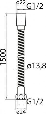 душевой шланг cezares czr-f-fmdc-01