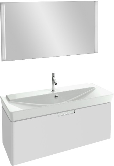 тумба под раковину jacob delafon reve eb1133-g1c 120 см белый лак, 1 ящик