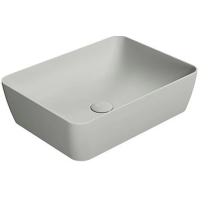 Раковина GSI Nubes 903717 накладная, 50x38 см, Cenere opaco (Серый матовый)