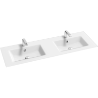 Раковина 140,6x46,5 см Jacob Delafon Sherwood EB1832RU-DE1 двойная, цвет белый