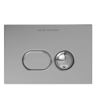 Кнопка смыва для инсталляции VitrA Liquid 740-2180 металл, цвет глянцевый хром, с антибактериальным покрытием