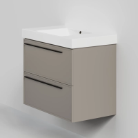 Тумба под раковину La Fenice Elba Twin FNC-01-ELB-C-80-2 77,6 см, подвесная, бежевый матовый