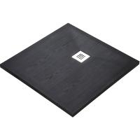 Душевой поддон из искусственного камня WasserKRAFT Dill 90x90 61T03 цвет черный матовый