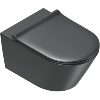 Унитаз подвесной Catalano Zero 0111550022 безободковый, торнадо, черный матовый