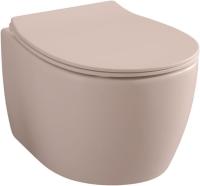 Унитаз подвесной Allen Brau Fantasy 4.11004.SM безободковый, без сиденья, цвет розовый