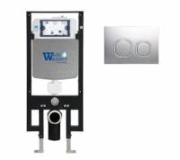 Инсталляция для унитаза WeltWasser WW INS Amberg 497 CR с хром кнопкой смыва