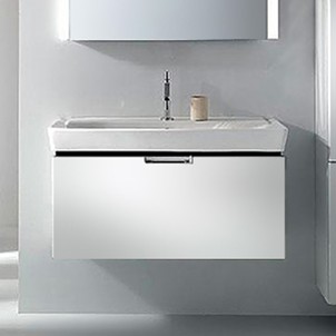 Тумба под раковину Jacob Delafon Reve EB1133-G1C 120 см белый лак, 1 ящик