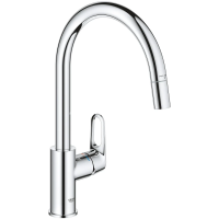 Смеситель для кухни Grohe BauFlow 30549000 с выдвижным изливом, хром