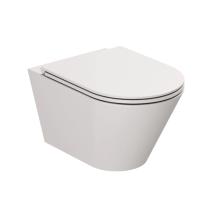 Azzurra Forma Унитаз подвесной 54х37х34см., безободковый, в комплекте с креплением, цвет: Cenere