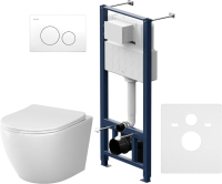 Комплект подвесной унитаз Am.Pm Like + система инсталляции Am.Pm Pro L IS49001.801900