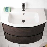 Тумба под раковину Berloni Bagno Way Round 82 WARBS2CHD4C 1442 подвесная, цвет MONTANA