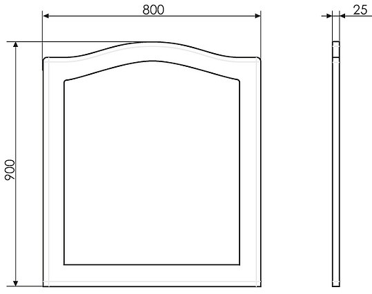 зеркало comforty монако 80