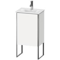 Duravit XSquare Тумба напольная под раковину # 073345, 1 дверца, петли справа, 592x430x308мм, цвет White High Gloss