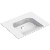 Раковина GSI Community 7632011 подвесная, 70x60 см, Bianco lucido (Белый глянец)