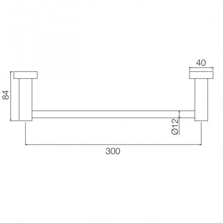 Полотенцедержатель Fima Carlo Frattini Spillo Tech F6000/30XCR