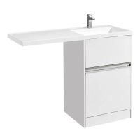 Тумба под раковину Акватон Лондри 1A235901LH010 под стиральную машину 60 см, напольная