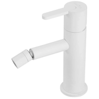 Смеситель Cezares Leaf LEAF-BSM-BIO для биде, с донным клапаном, белый матовый