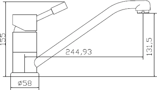 смеситель для кухни seaman eco venice ssn-1376b