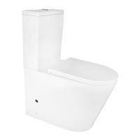 Унитаз-компакт Azario Margo AZ-2125-UQ1 напольный, безободковый, слив Торнадо, с быстросъемным сиденьем микролифт, 39х67х88 см, белый